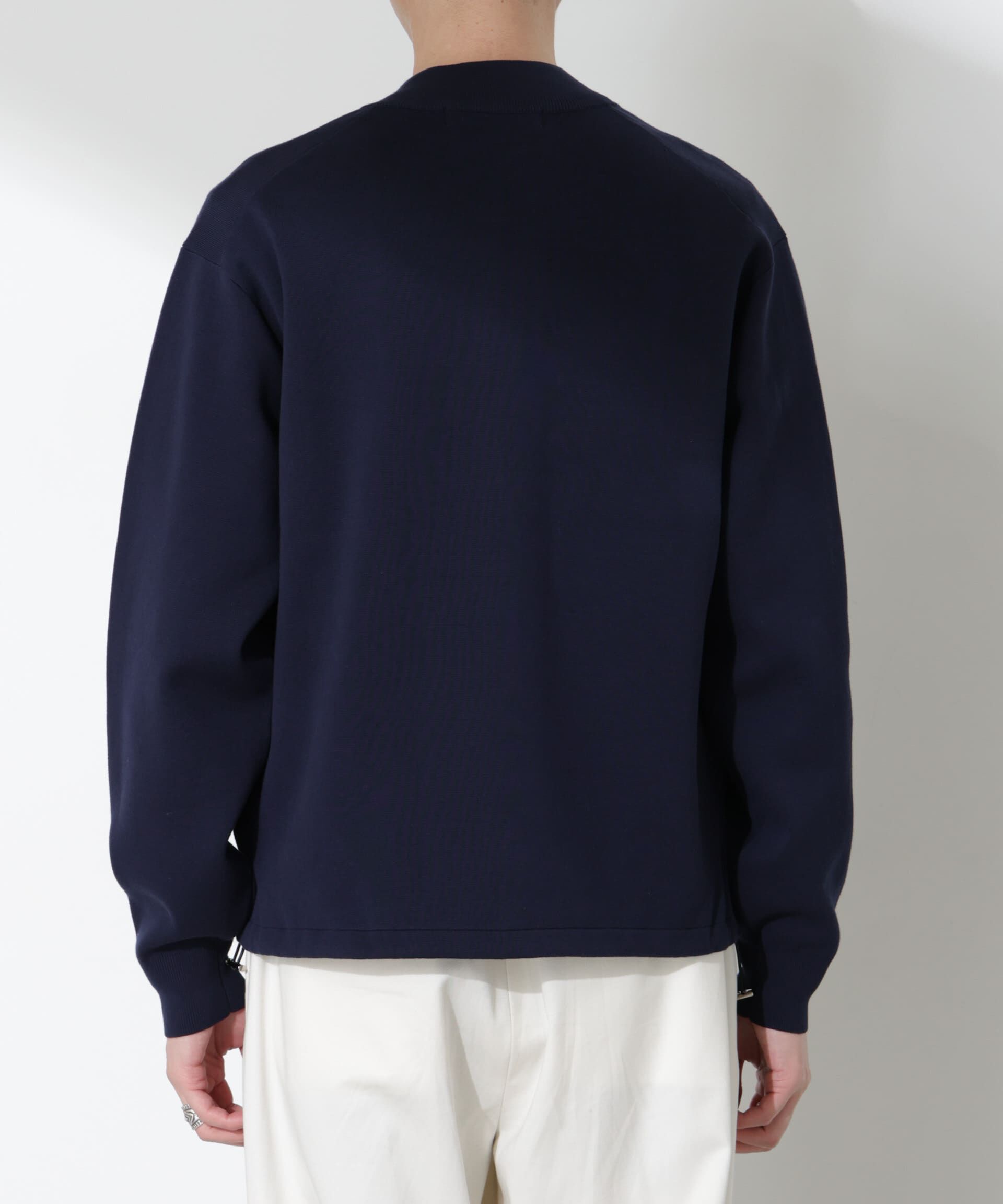 nano･universe「14ゲージミラノリブブルゾン （手洗い可能）」|ニット・セーター|