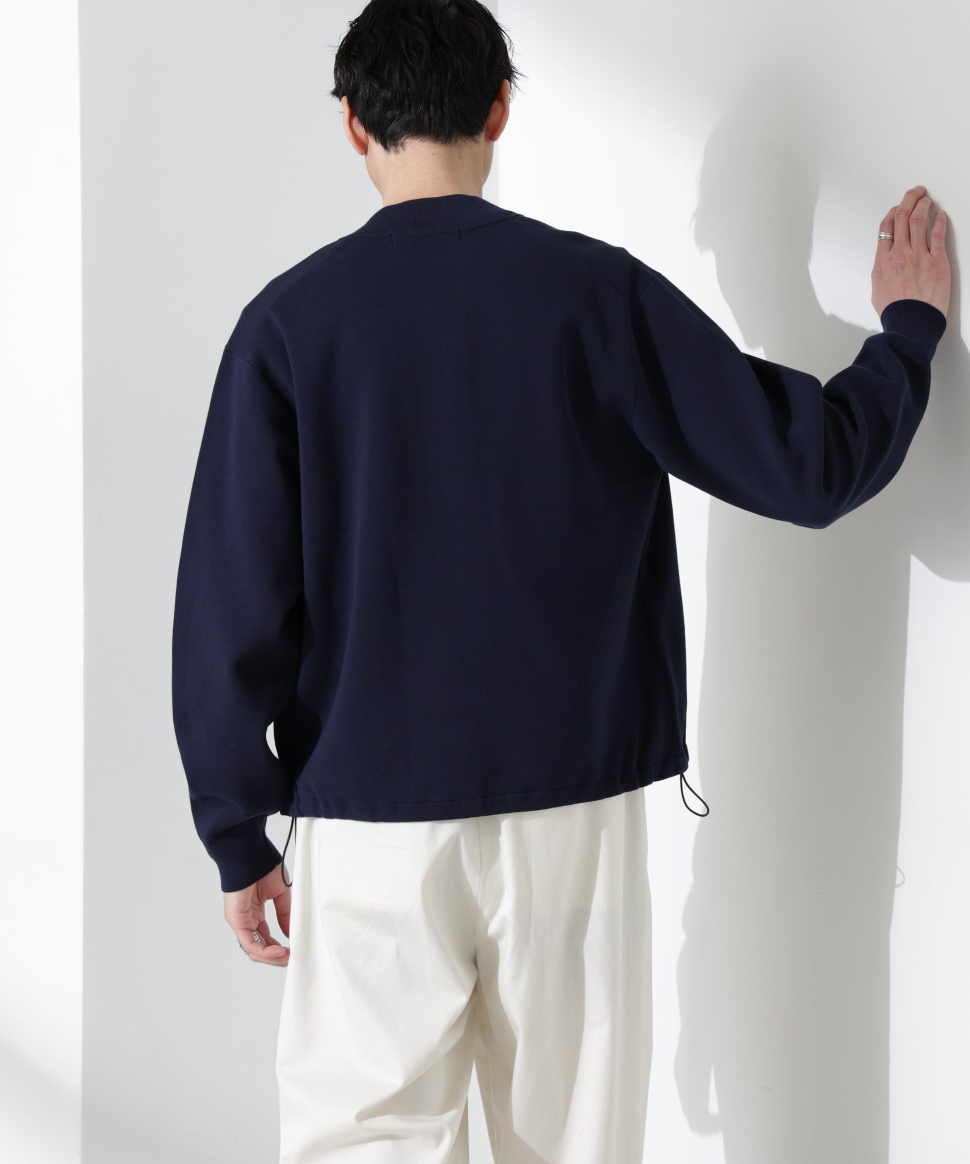 nano･universe「14ゲージミラノリブブルゾン （手洗い可能）」|ニット・セーター|