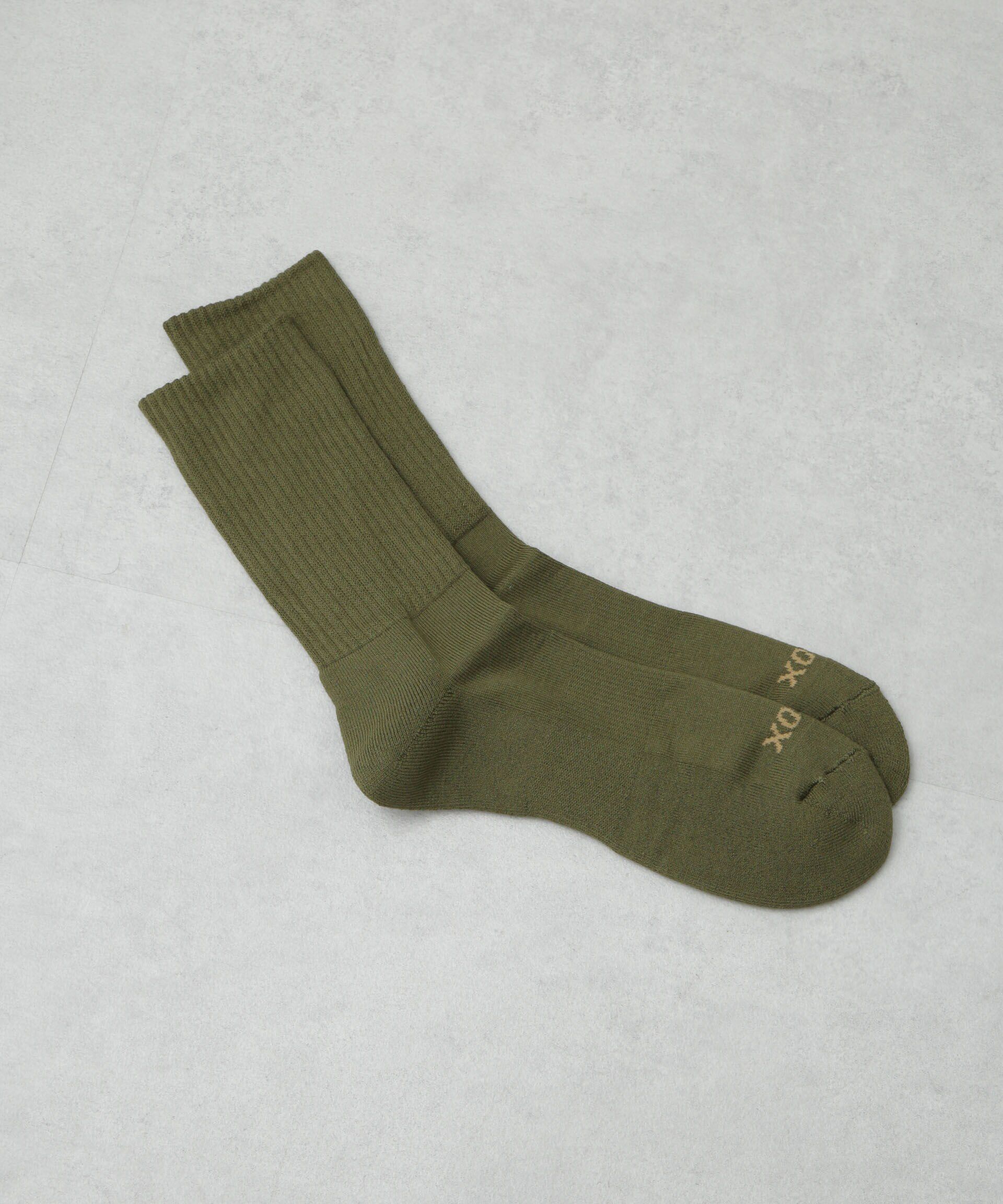 nano･universe「VIB SOX/RIB SOX」|ソックス|オリーブ