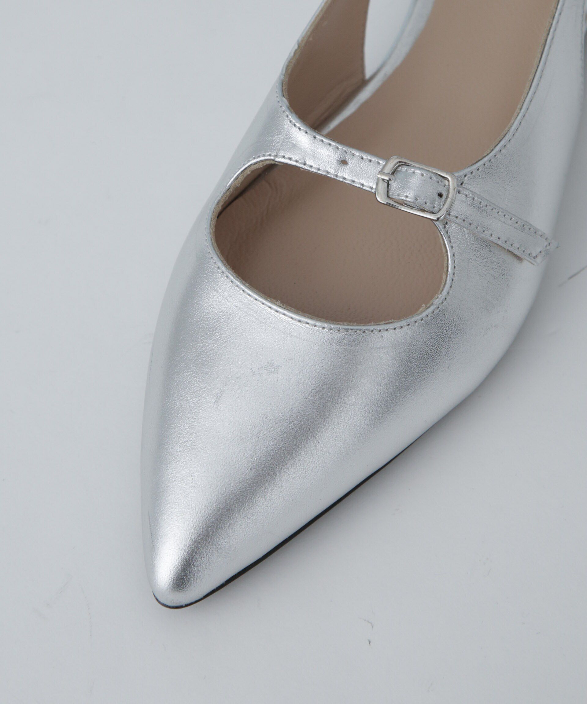 nano･universe「Azur/ポインテッドバックストラップサンダル」|ビジネス・ドレスシューズ|