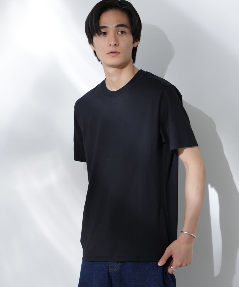 nano･universe「Anti Soaked(R) 汗染み防止 クルーネック レギュラーシルエットTシャツ」|Tシャツ・カットソー|