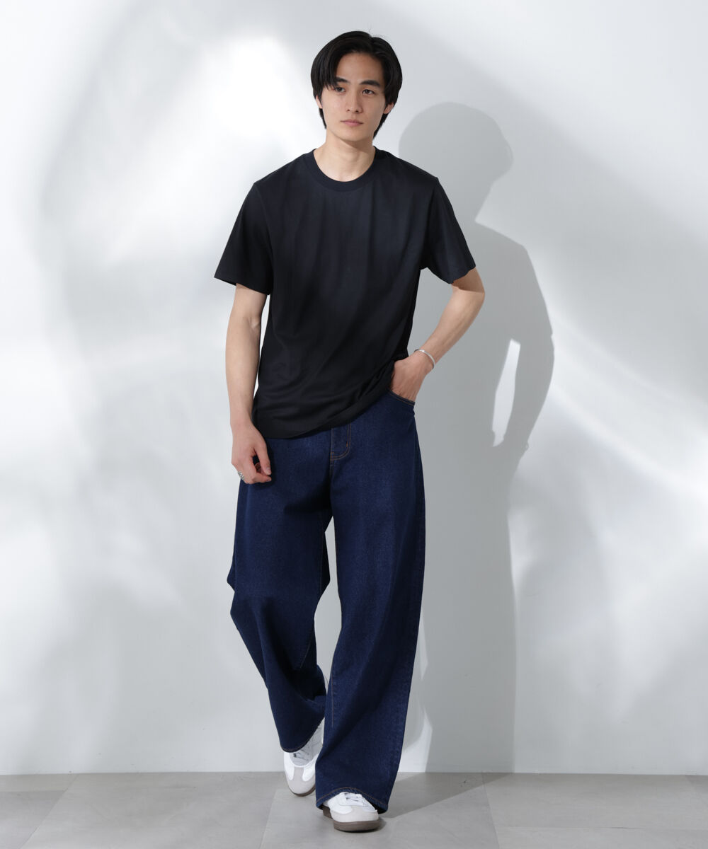 nano･universe「Anti Soaked(R) 汗染み防止 クルーネック レギュラーシルエットTシャツ」|Tシャツ・カットソー|