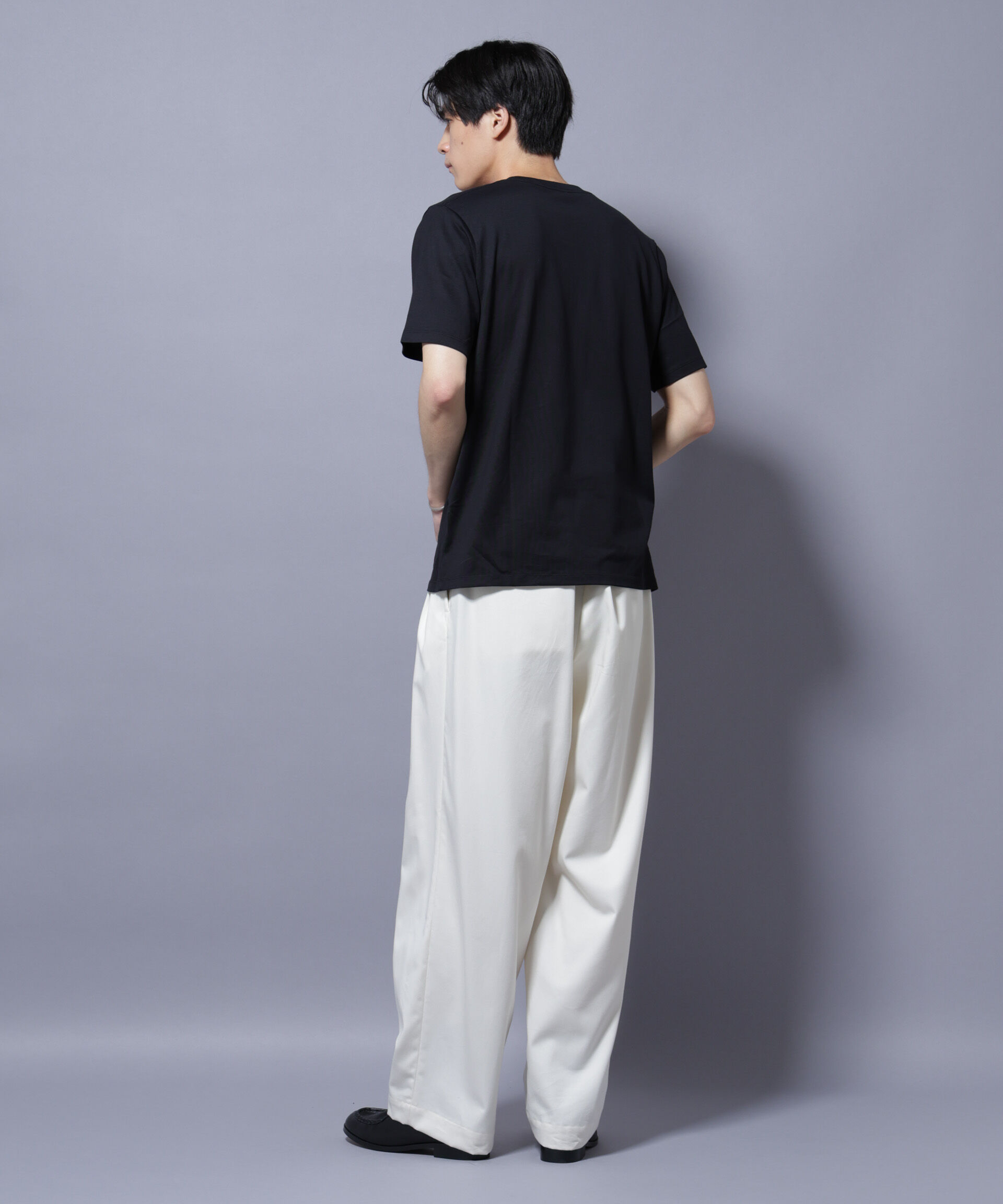 nano･universe「Anti Soaked(R) 汗染み防止 クルーネック レギュラーシルエットTシャツ」|Tシャツ・カットソー|