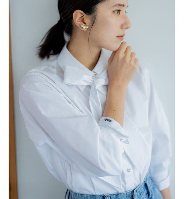 組曲「【ボウタイ付き】メッセージシャーティング シャツ」|シャツ・ブラウス|