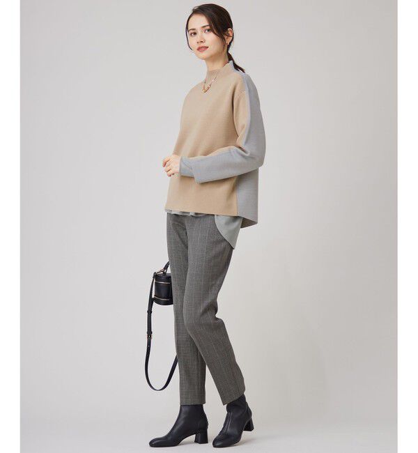 自由区「【洗える】ブラウスライクジャージー カットソー」|Tシャツ・カットソー|