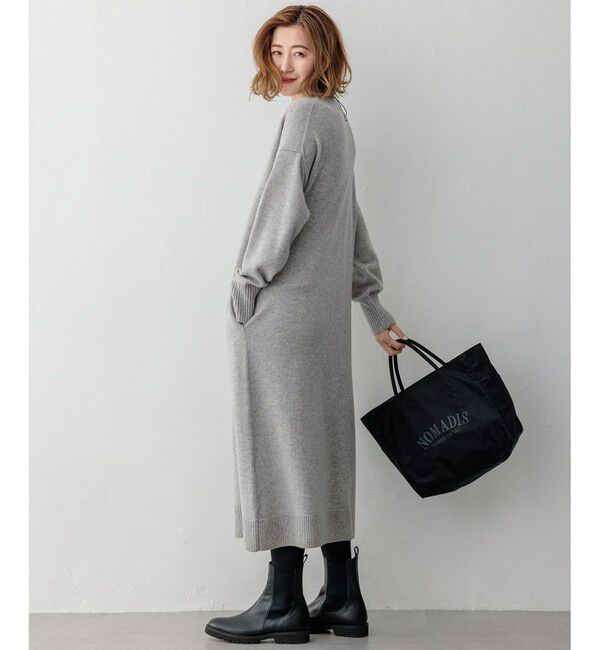 23区「【洗える】カシミヤブレンド ニットワンピース」|ワンピース|