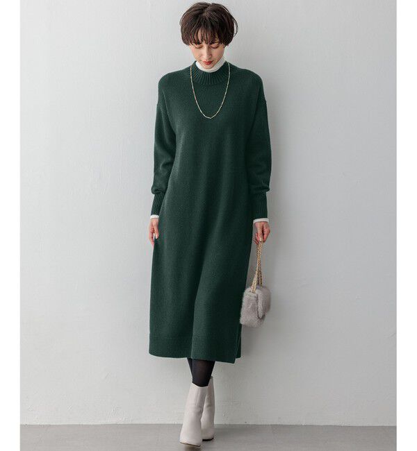 23区「【洗える】カシミヤブレンド ニットワンピース」|ワンピース|