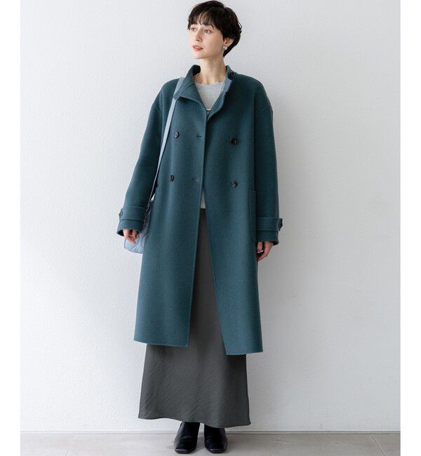 23区「【洗える】テクスチャーサテン ナロー スカート」|スカート|