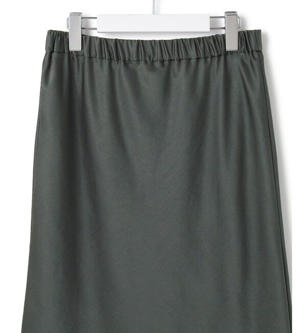 23区「【洗える】テクスチャーサテン ナロー スカート」|スカート|
