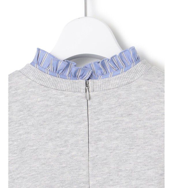 23区「【WEB＆一部店舗限定】クリアコットンテリー ストライプフリル スウェット」|スウェット・ジャージ|