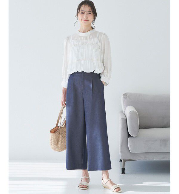 ANY SIS「【23.0~24.5cm】リネン調ベルトプチウエッジ サンダル」|サンダル|