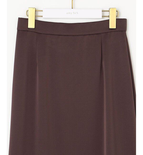 any SiS「【洗える】ダルサテンナロー スカート」|スカート|