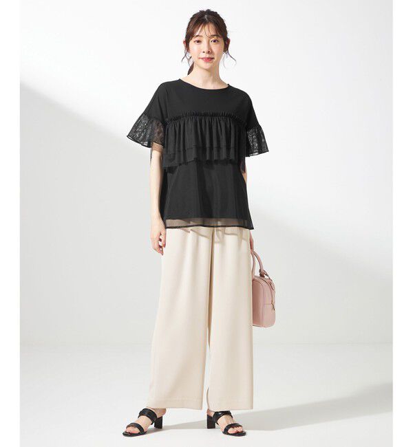 ANY SIS「【撥水・接触冷感・UVカット】コンフォートイージー ワイドパンツ」|その他|