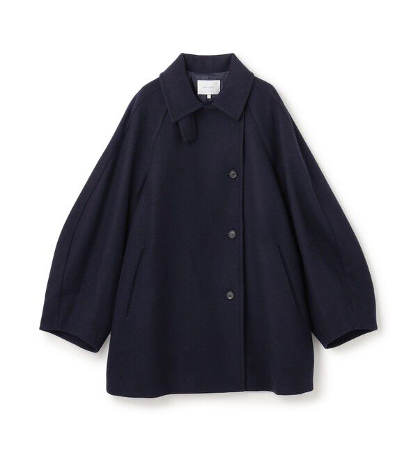 BEIGE,「GABELLE / ミドル丈スタンドカラーウールコート」|ステンカラーコート|