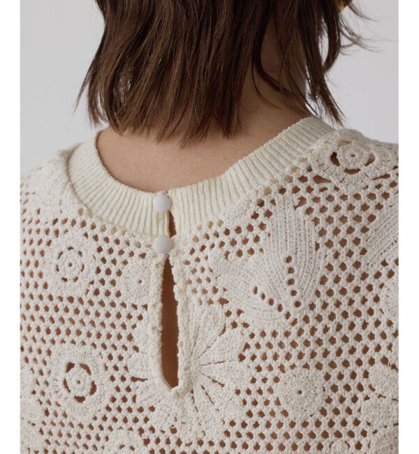 GRACE CONTINENTAL「クロシュ刺繍トップ」|Tシャツ・カットソー|