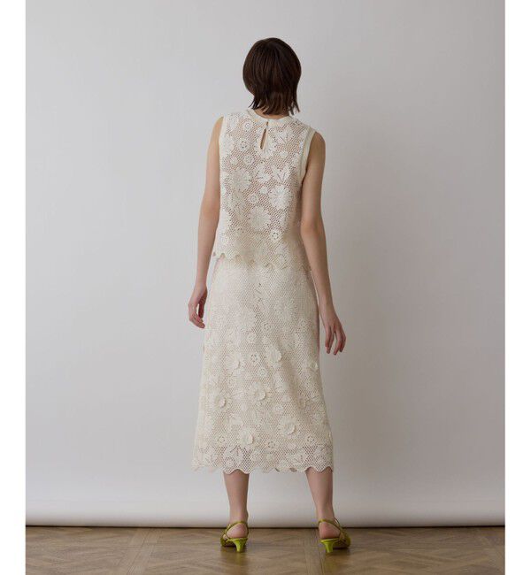 GRACE CONTINENTAL「クロシュ刺繍トップ」|Tシャツ・カットソー|