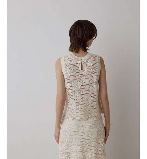 GRACE CONTINENTAL「クロシュ刺繍トップ」|Tシャツ・カットソー|