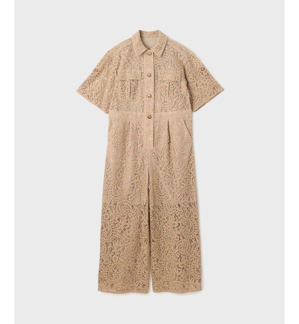 GRACE CONTINENTAL「コードレースジャンプスーツ」|オールインワン|