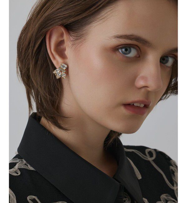 GRACE CONTINENTAL「ビジューパールピアス」|ピアス|