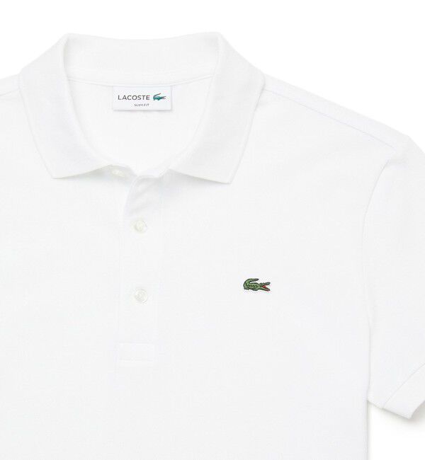 LACOSTE「スリムフィットソリッドポロシャツ（半袖）」|ポロシャツ|