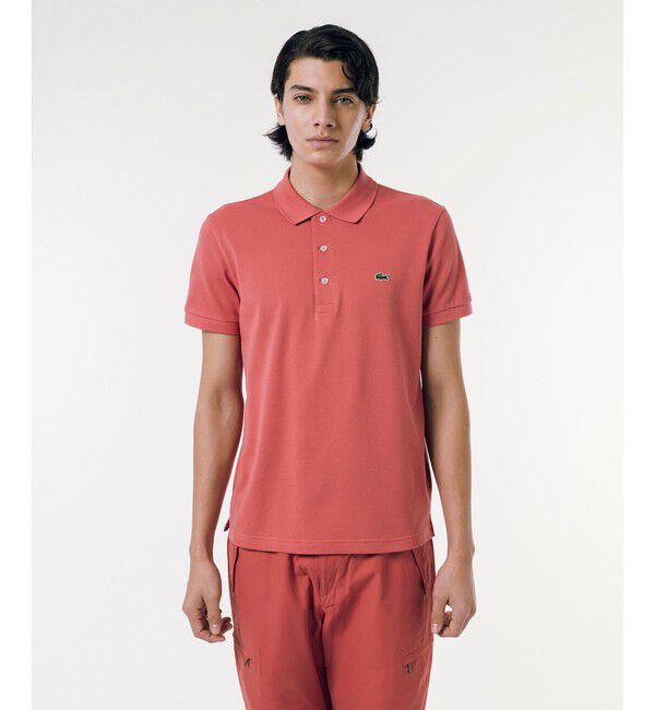 LACOSTE「スリムフィットソリッドポロシャツ（半袖）」|ポロシャツ|ローズ