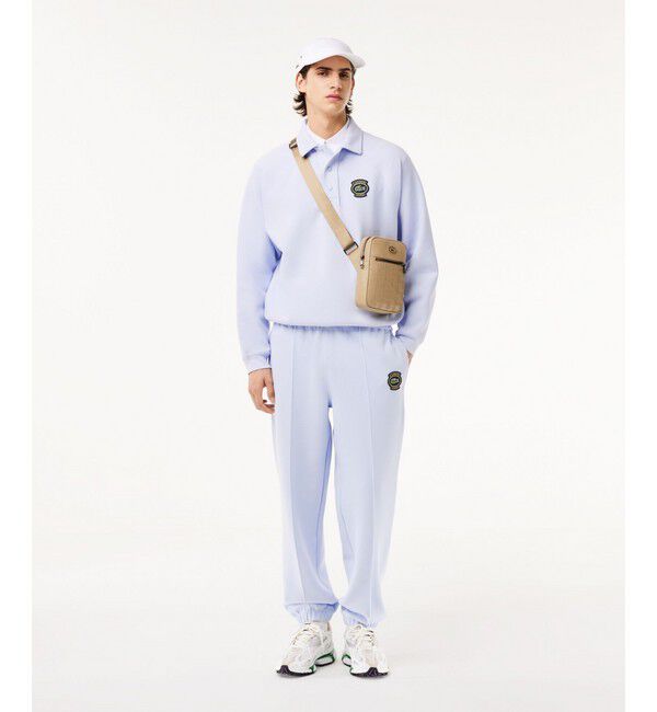 LACOSTE「ダブルフェイス鹿の子地ポロスウェット」|ポロシャツ|