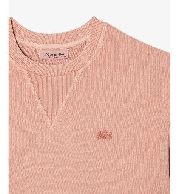 LACOSTE「オーガニックコットン 裏パイル ミネラルダイ半袖スウェット」|Tシャツ・カットソー|