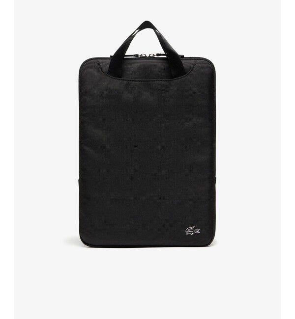 LACOSTE「ソリッドナイロン PCケース」|モバイルケース|ブラック