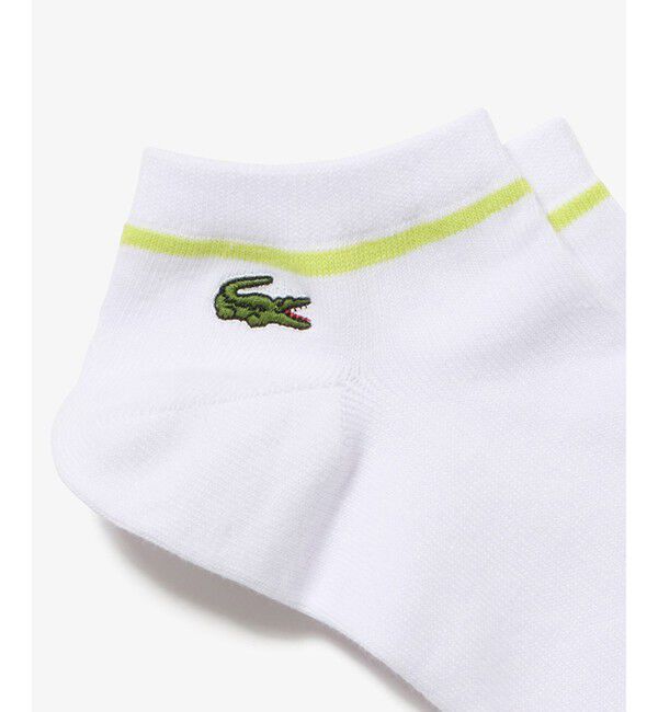 LACOSTE「配色ラインくるぶし丈ソックス 25-27cm」|ソックス|