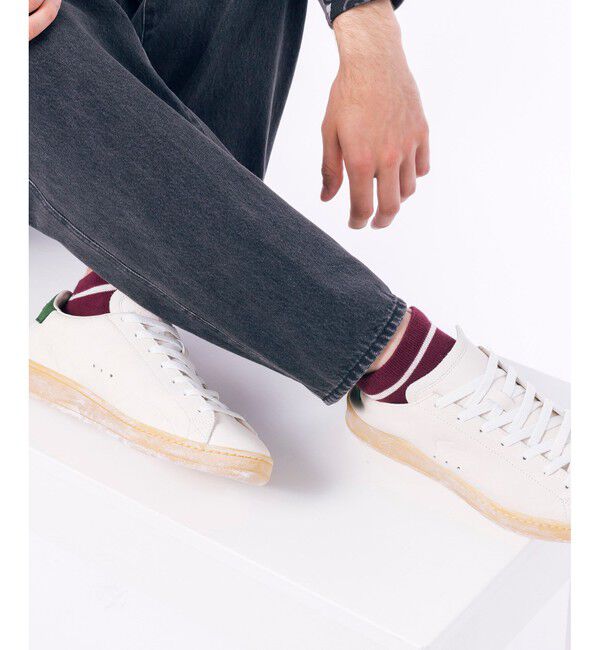 LACOSTE「配色ラインくるぶし丈ソックス 25-27cm」|ソックス|