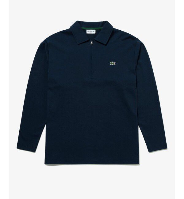 LACOSTE「裏パイルハーフジップ ポロシャツ」|ポロシャツ|