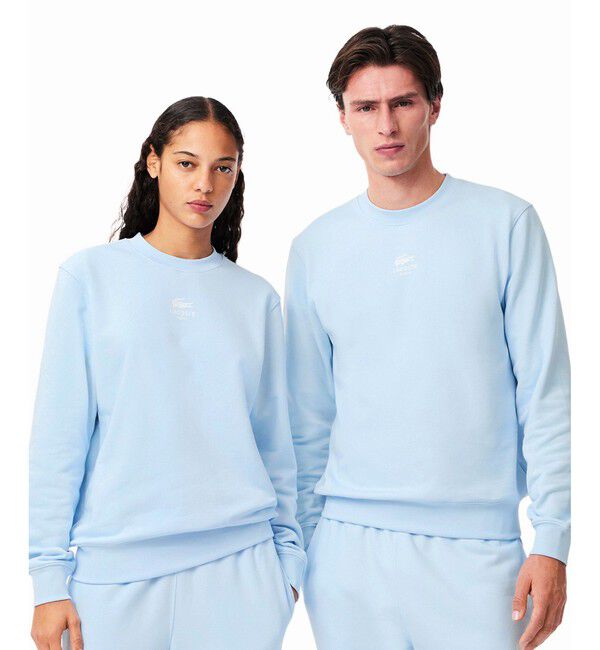 LACOSTE「裏パイル地 ワンポイングラフィックプリントクルーネックスウェット トレーナー」|スウェット・ジャージ|