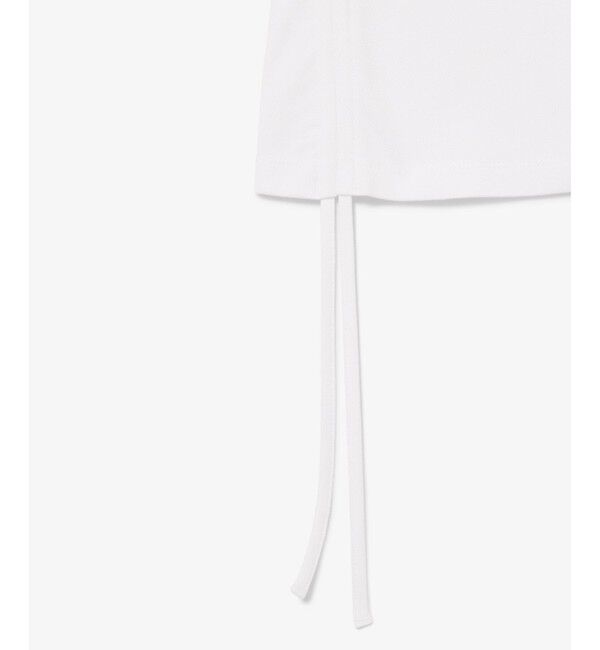 LACOSTE「サイドシームギャザー ドロストコード キモノスリーブポロシャツ」|ポロシャツ|