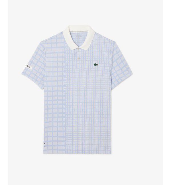 LACOSTE「『ダニール・メドベージェフ』オールオーバーラケットプリントドライポロシャツ」|ポロシャツ|