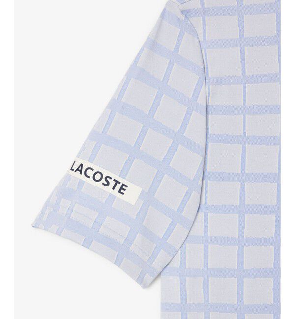 LACOSTE「『ダニール・メドベージェフ』オールオーバーラケットプリントドライポロシャツ」|ポロシャツ|