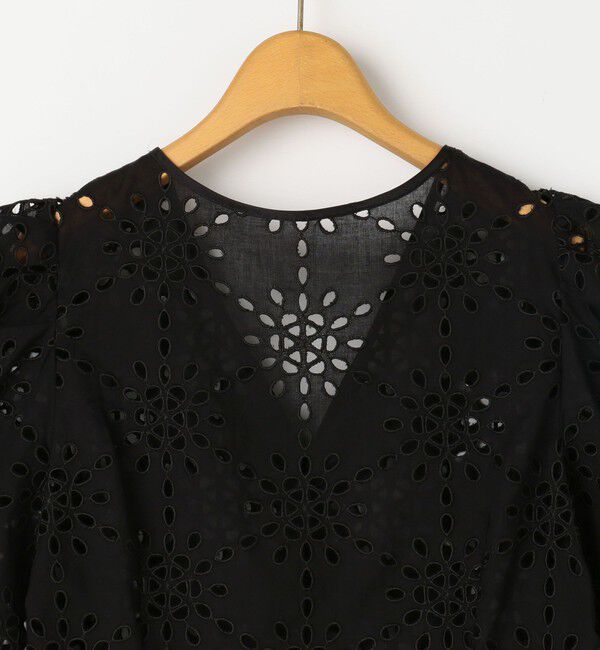 NOLLEY'S「《セットアップ対応》Brocheレース パワショル半袖ブラウス」|シャツ・ブラウス|