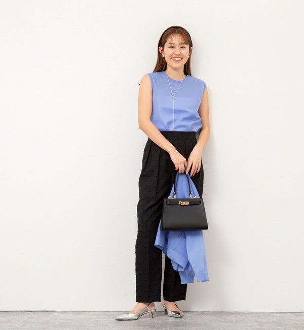 NOLLEY'S「《セットアップ対応》ウォッシャブルドットツッキリツータックテーパードパンツ」|その他|