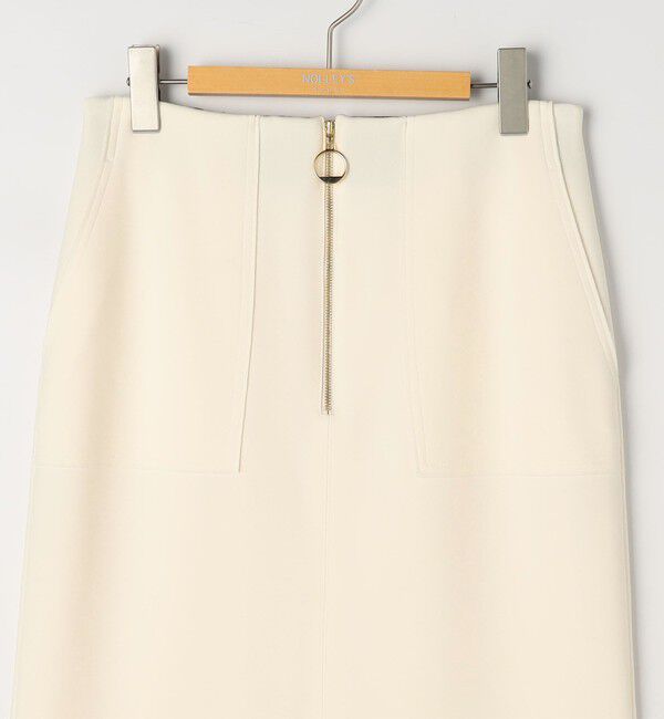 NOLLEY'S sophi「ウォッシャブルボンディングジョーゼットハーフジップタイトスカート」|タイト|