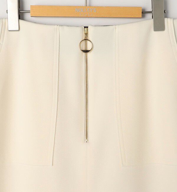 NOLLEY'S sophi「ウォッシャブルボンディングジョーゼットハーフジップタイトスカート」|タイト|