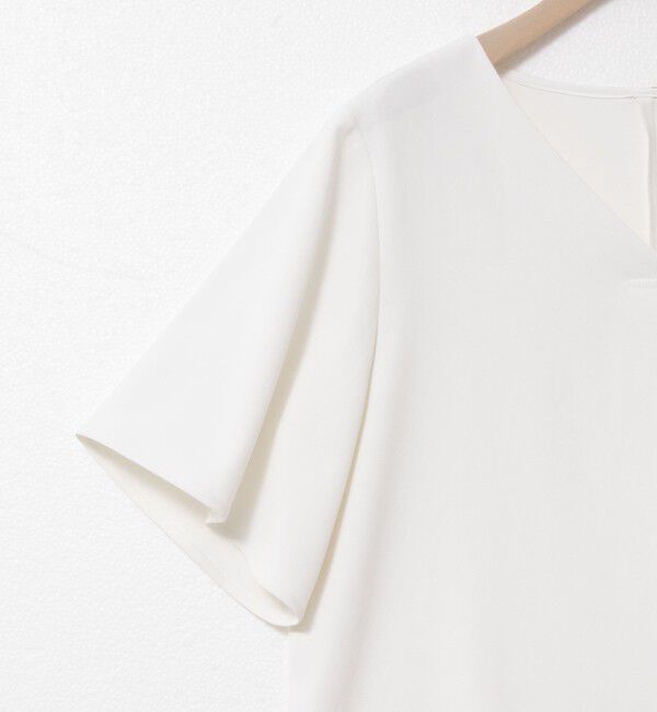 NOLLEY'S sophi「《セットアップ対応》ツイルVタックブラウス」|シャツ・ブラウス|