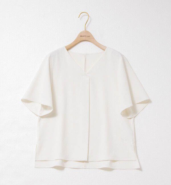 NOLLEY'S sophi「《セットアップ対応》ツイルVタックブラウス」|シャツ・ブラウス|