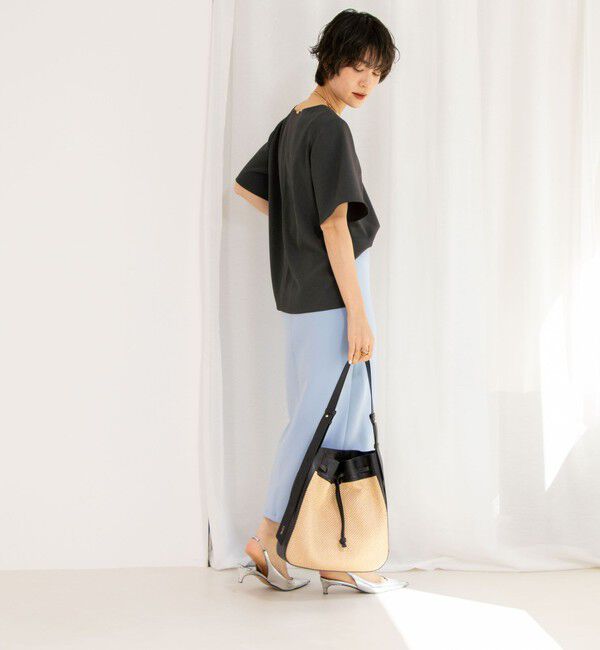 NOLLEY'S sophi「《セットアップ対応》ツイルVタックブラウス」|シャツ・ブラウス|