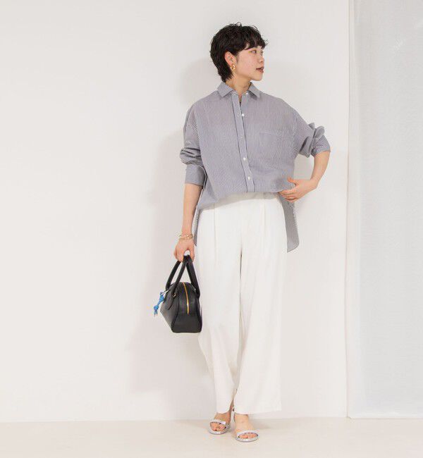 NOLLEY'S sophi「《セットアップ対応》ウォッシャブルツイルイージータックワイドパンツ」|その他|