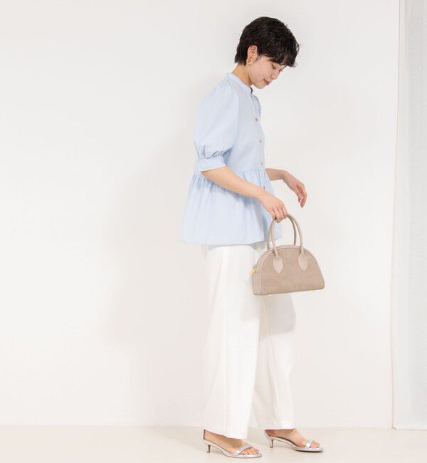 NOLLEY'S sophi「《セットアップ対応》ウォッシャブルツイルイージータックワイドパンツ」|その他|