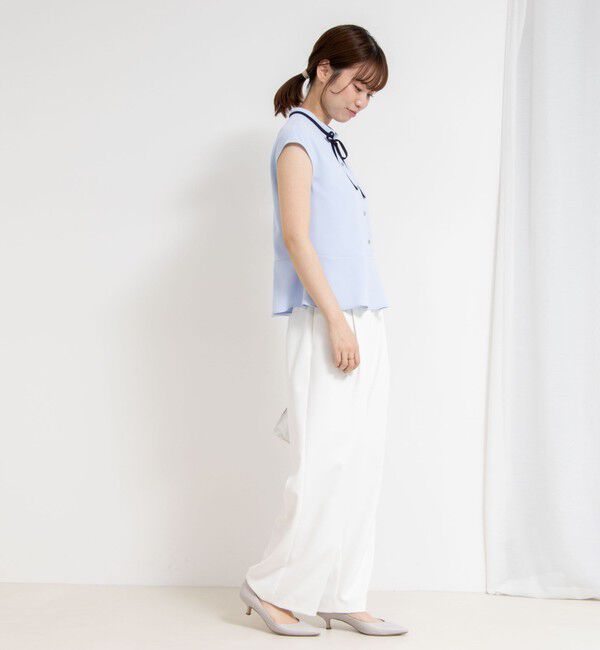 NOLLEY'S sophi「《セットアップ対応》ウォッシャブルツイルイージータックワイドパンツ」|その他|