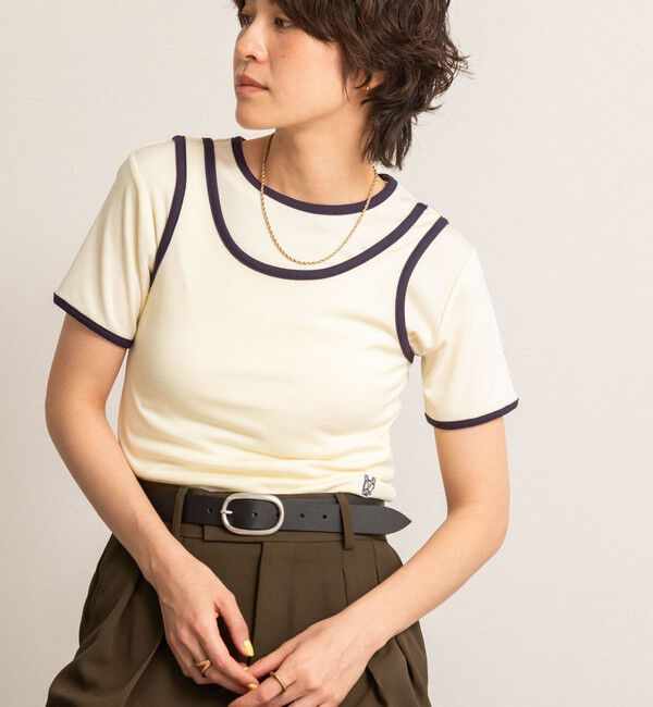 NOLLEY'S「【MAQWEL/マクウェル】リンガーリブタンクトップ」|タンクトップ|クリーム