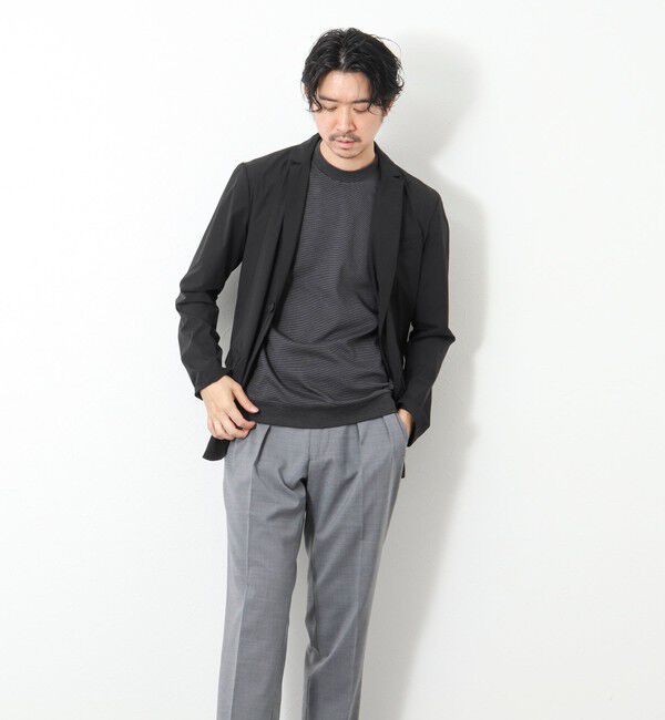 NOLLEY'S goodman「《ビジカジ対応》セミシルケットスムース ボーダードレスTシャツ 25SS」|Tシャツ・カットソー|