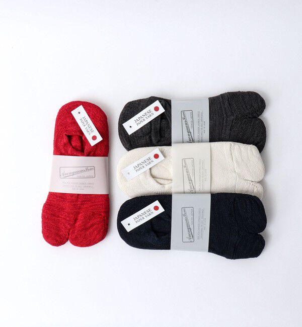 NOLLEY'S goodman「【ANONYMOUSISM/アノニマスイズム】WASHI セパレートパイルシューズイン」|ソックス|