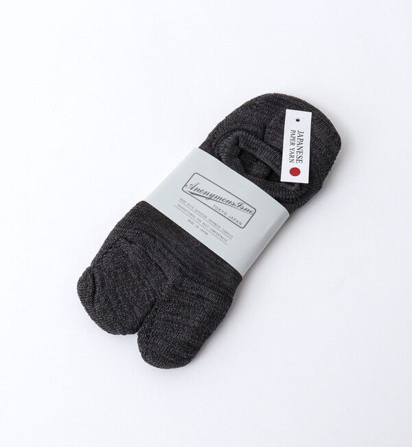 NOLLEY'S goodman「【ANONYMOUSISM/アノニマスイズム】WASHI セパレートパイルシューズイン」|ソックス|チャコールグレー