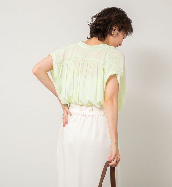 NOLLEY'S「割繊Vネックブラウス」|シャツ・ブラウス|